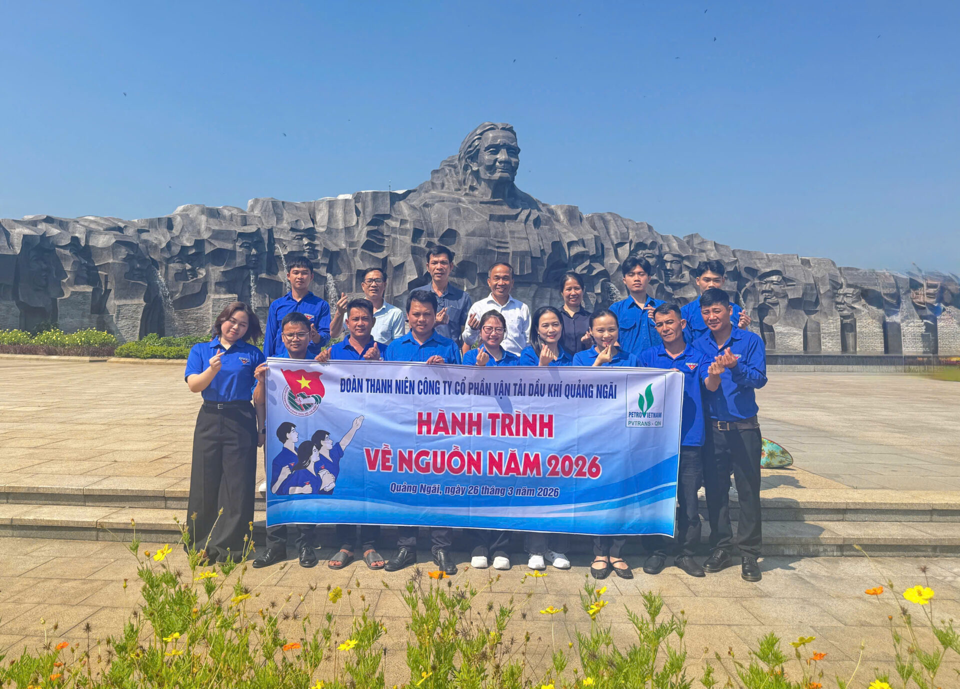 ĐOÀN THANH NIÊN PVTRANS QUẢNG NGÃI - VỀ NGUỒN NHÂN DỊP KỶ NIỆM 95 NĂM NGÀY THÀNH LẬP ĐOÀN TNCS HỒ CHÍ MINH