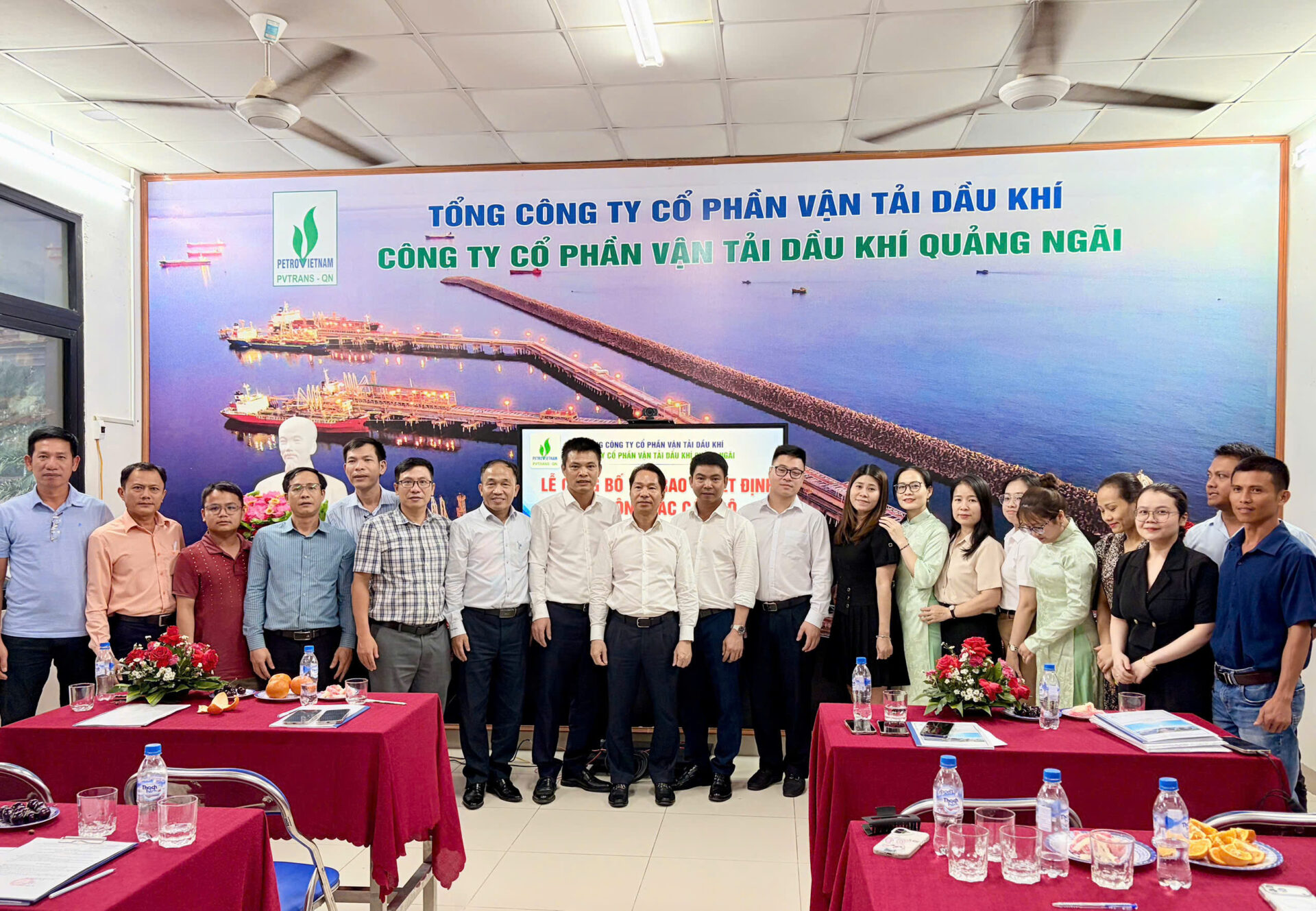 PVTrans Quảng Ngãi Công Bố Quyết Định Bổ Nhiệm Giám Đốc Công Ty