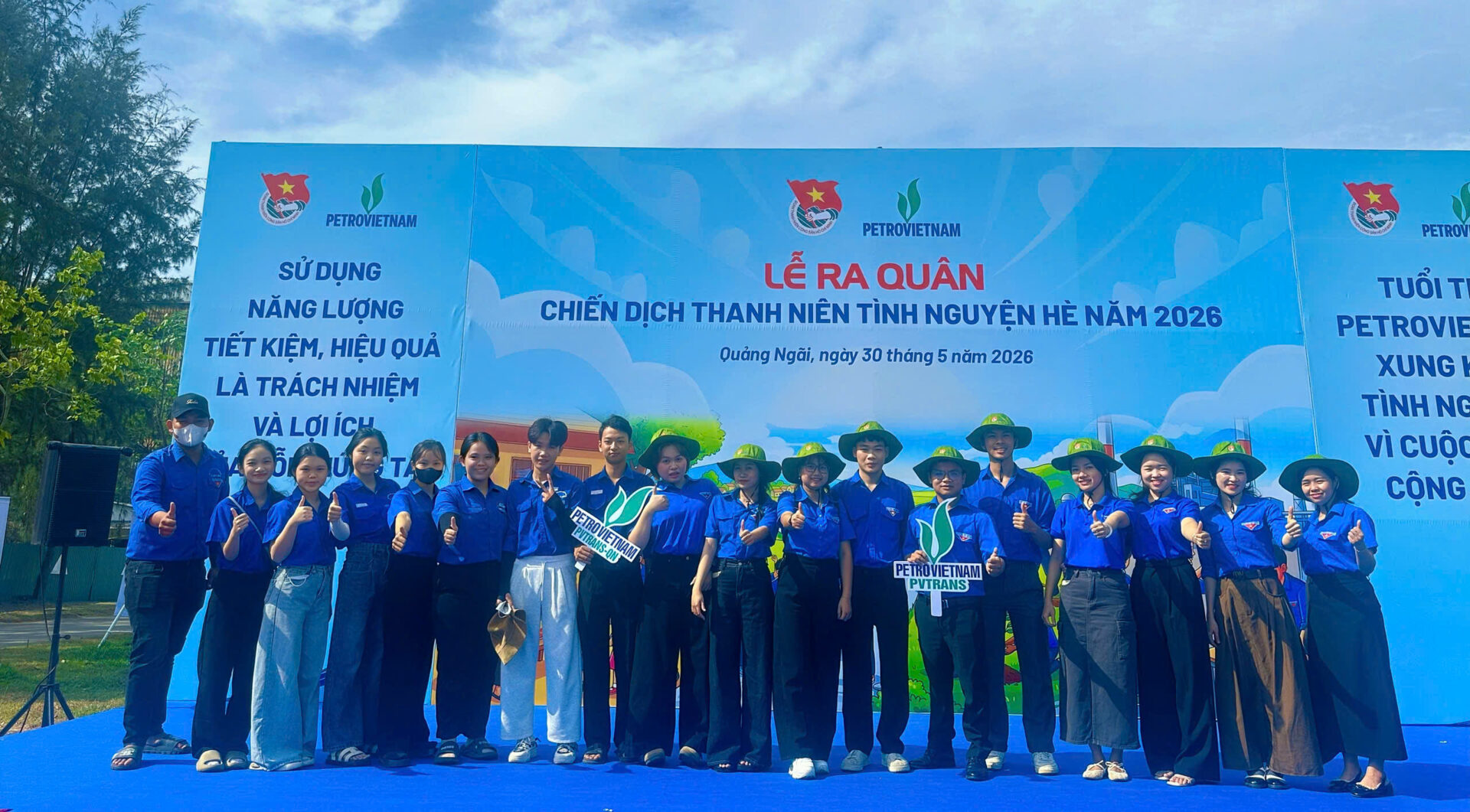 PVTrans Quảng Ngãi tham gia lễ ra quân Chiến dịch Thanh niên Tình nguyện hè năm 2026