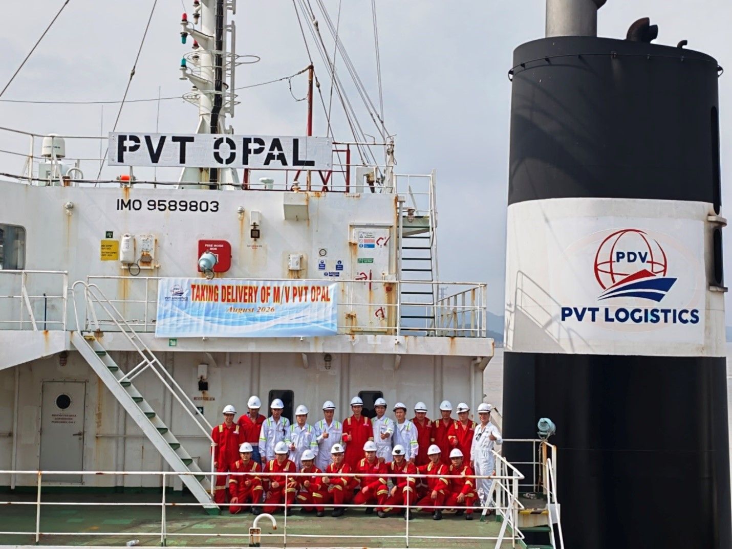 PVTrans tiếp nhận thêm 01 tàu mới, tăng cường năng lực vận tải quốc tế