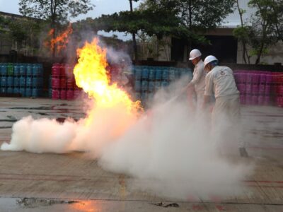 Công ty Cổ phần Vận tải Dầu khí Quảng Ngãi phối hợp tổ chức thực tập phương án chữa cháy và cứu nạn, cứu hộ năm 2026