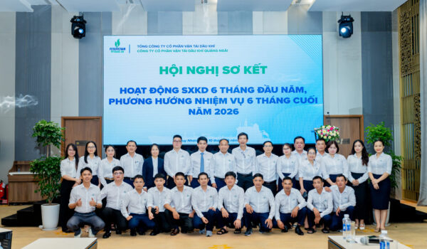 PVTrans Quảng Ngãi tổ chức thành công Hội nghị sơ kết hoạt động SXKD 6 tháng đầu năm 2026 kết hợp chương trình Teambuilding và Thiện nguyện