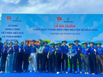 PVTrans Quảng Ngãi tham gia lễ ra quân Chiến dịch Thanh niên Tình nguyện hè năm 2026