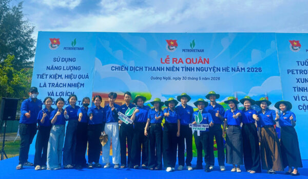 PVTrans Quảng Ngãi tham gia lễ ra quân Chiến dịch Thanh niên Tình nguyện hè năm 2026